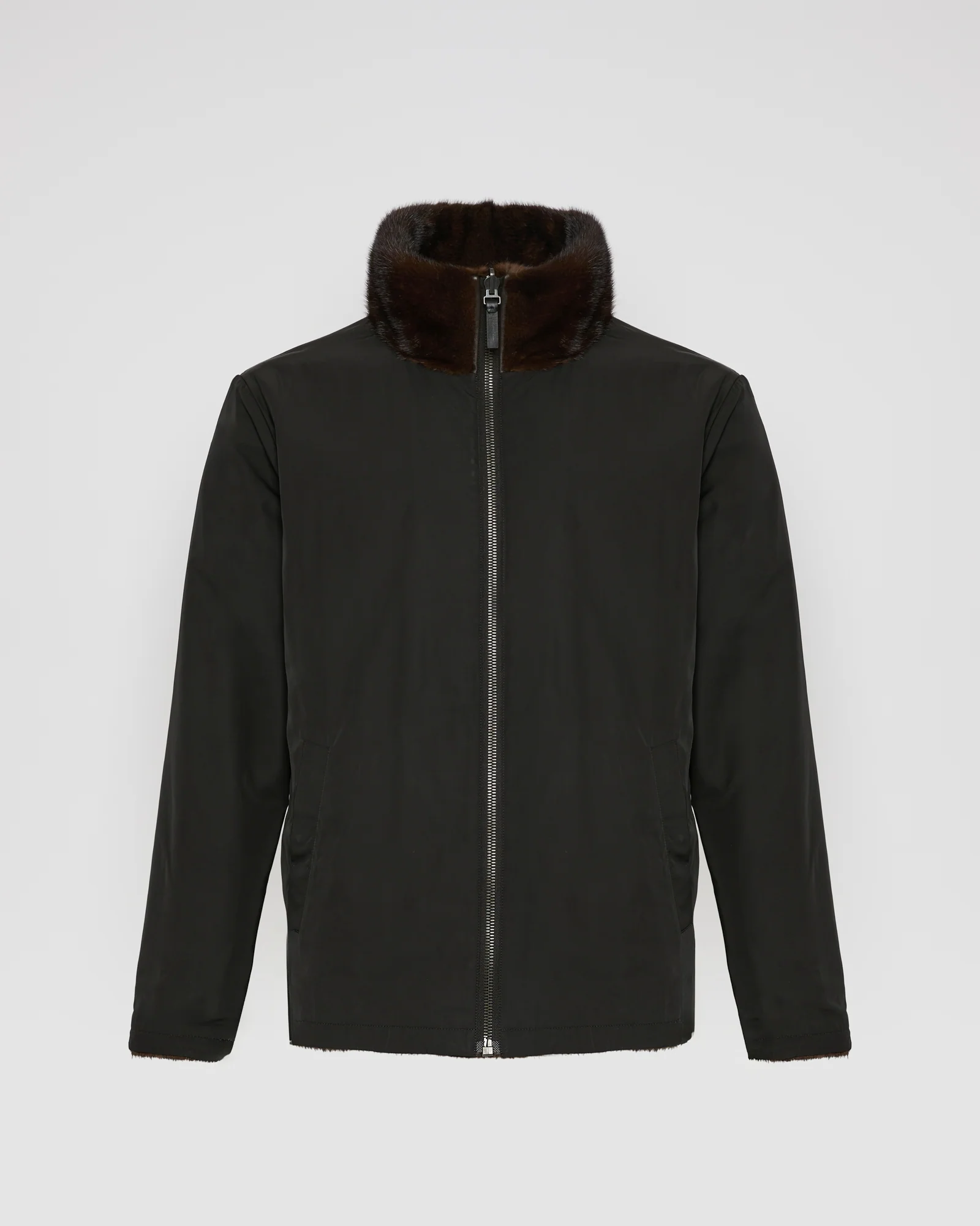 Veste fleece en fourrure de vison réversible - Image 9