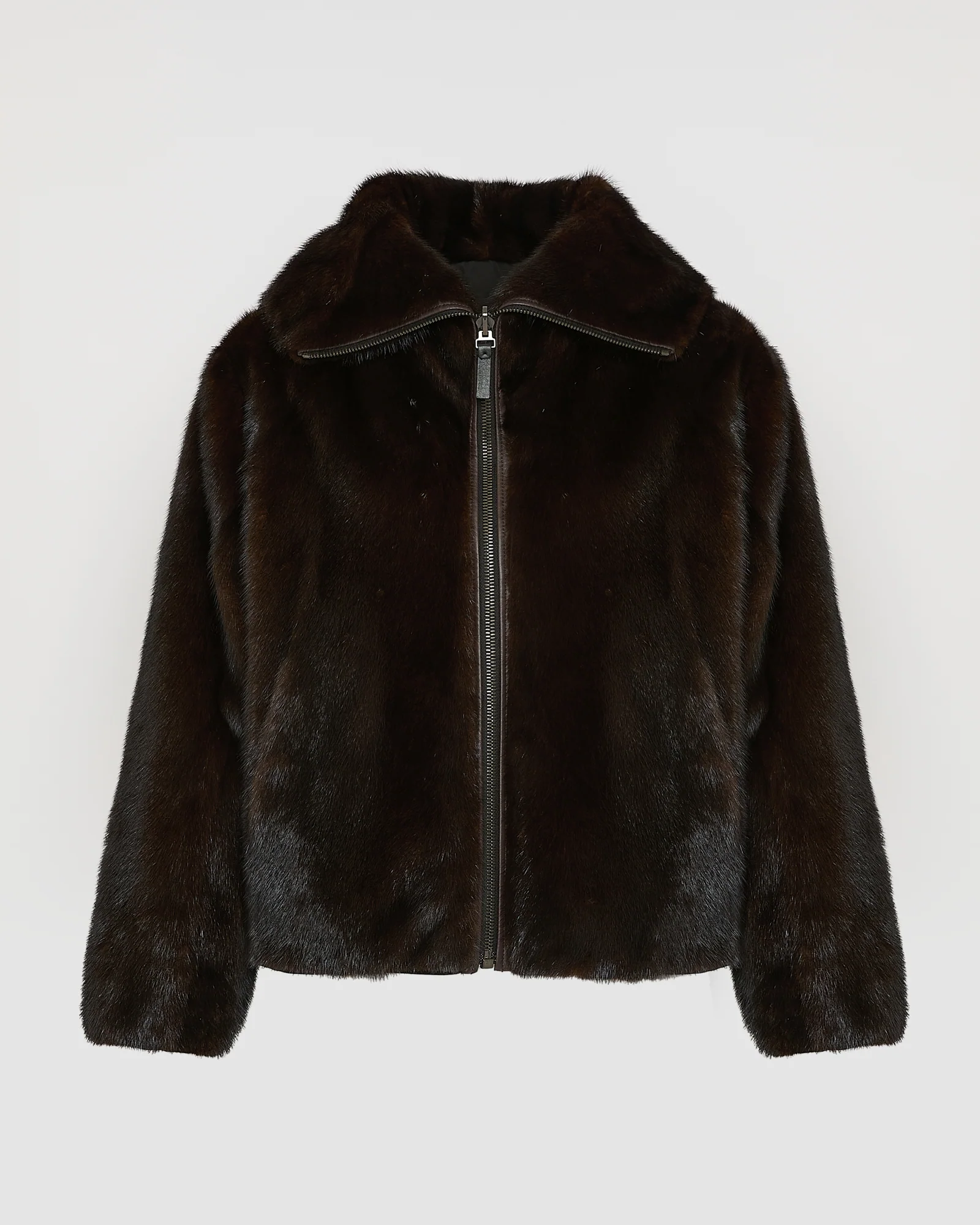 Veste réversible en tissu technique et fourrure de vison - Image 8