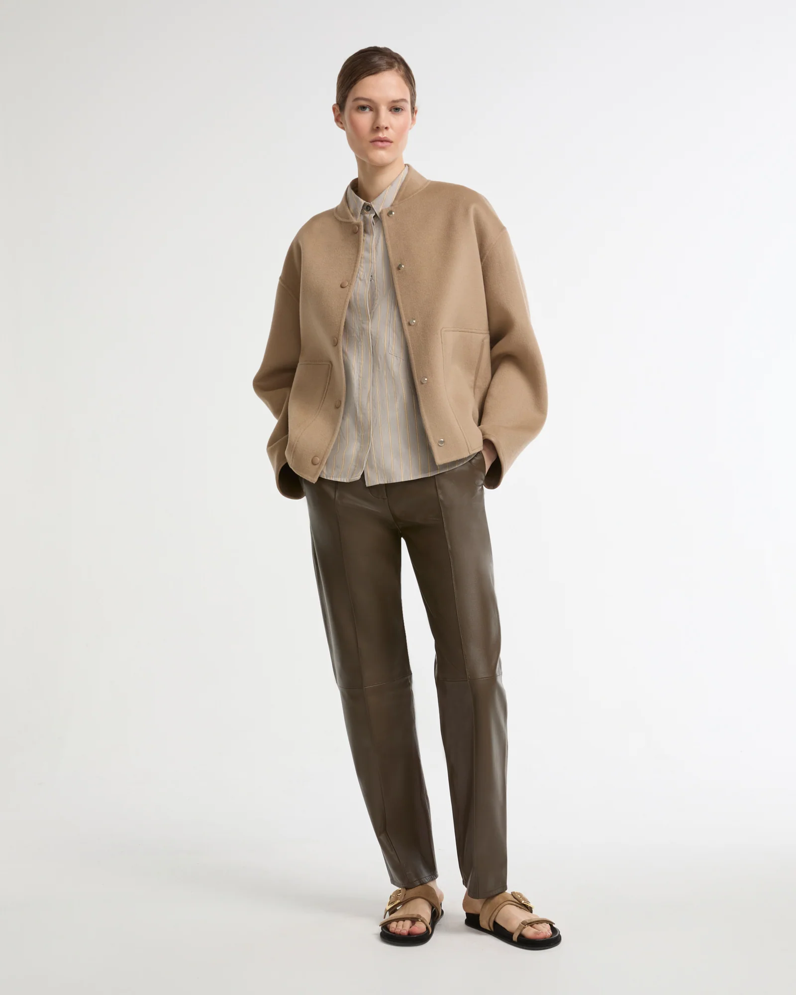 Veste teddy en lainage cachemire double face - Image 2