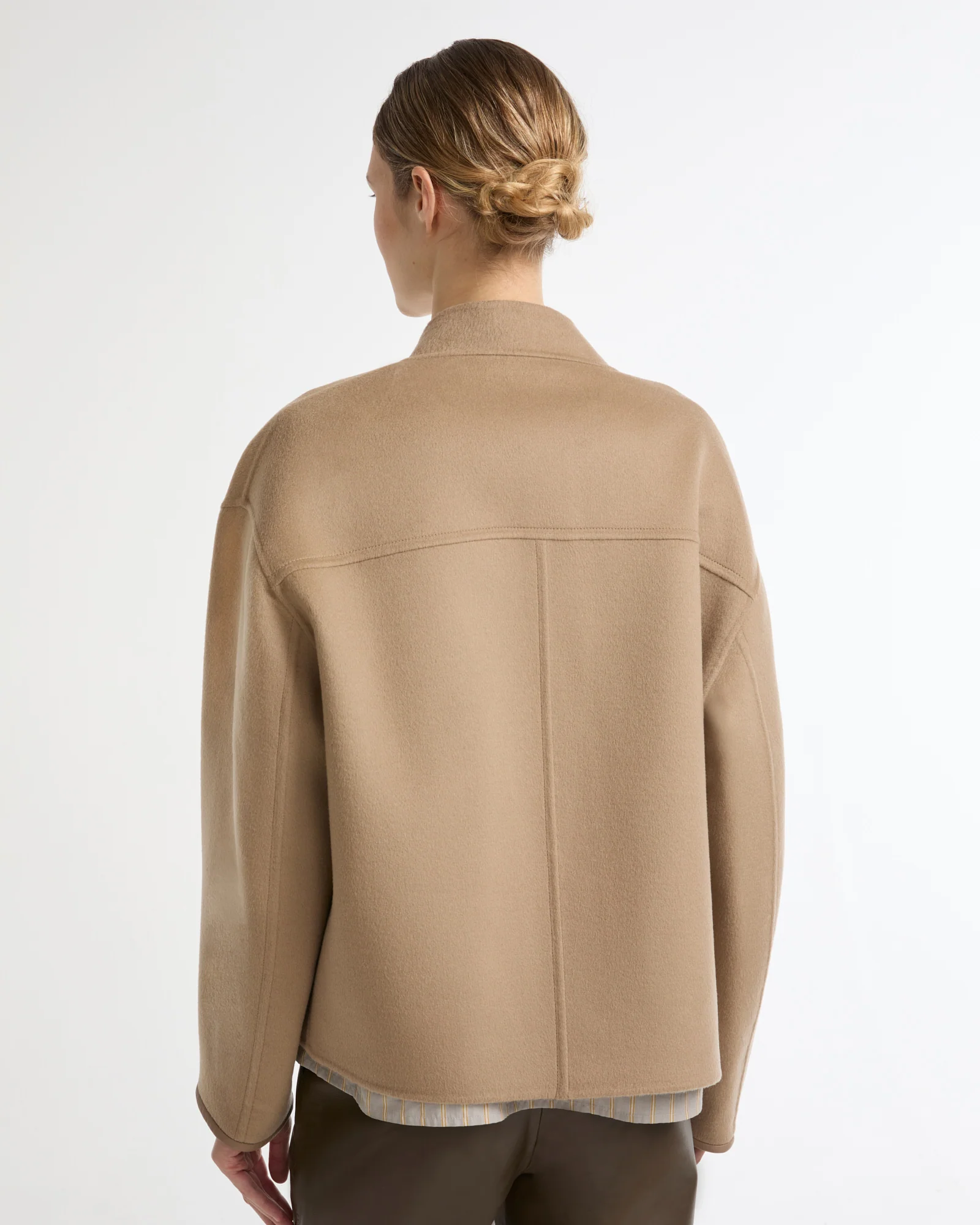 Veste teddy en lainage cachemire double face - Image 4