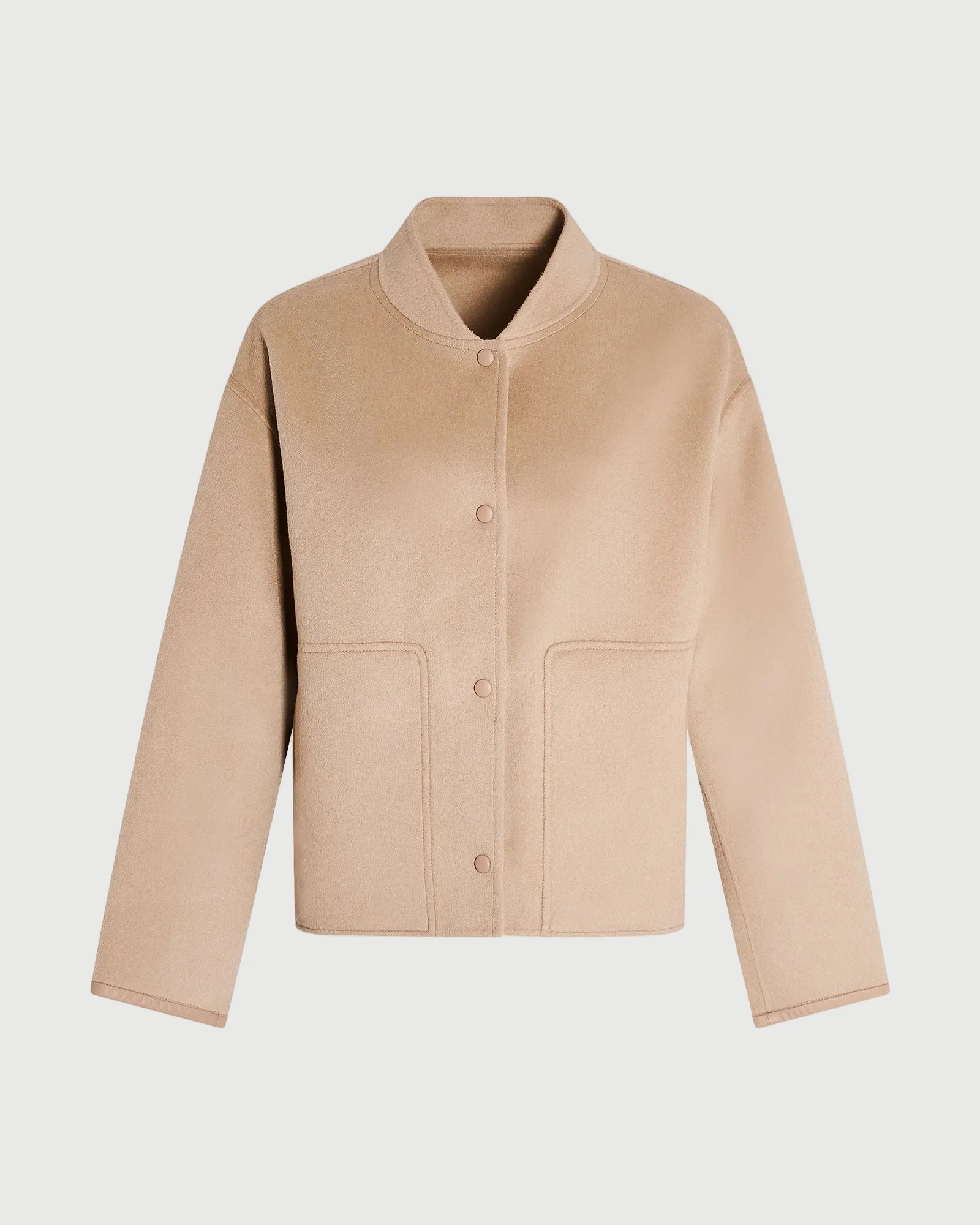 Veste teddy en lainage cachemire double face - Image 5