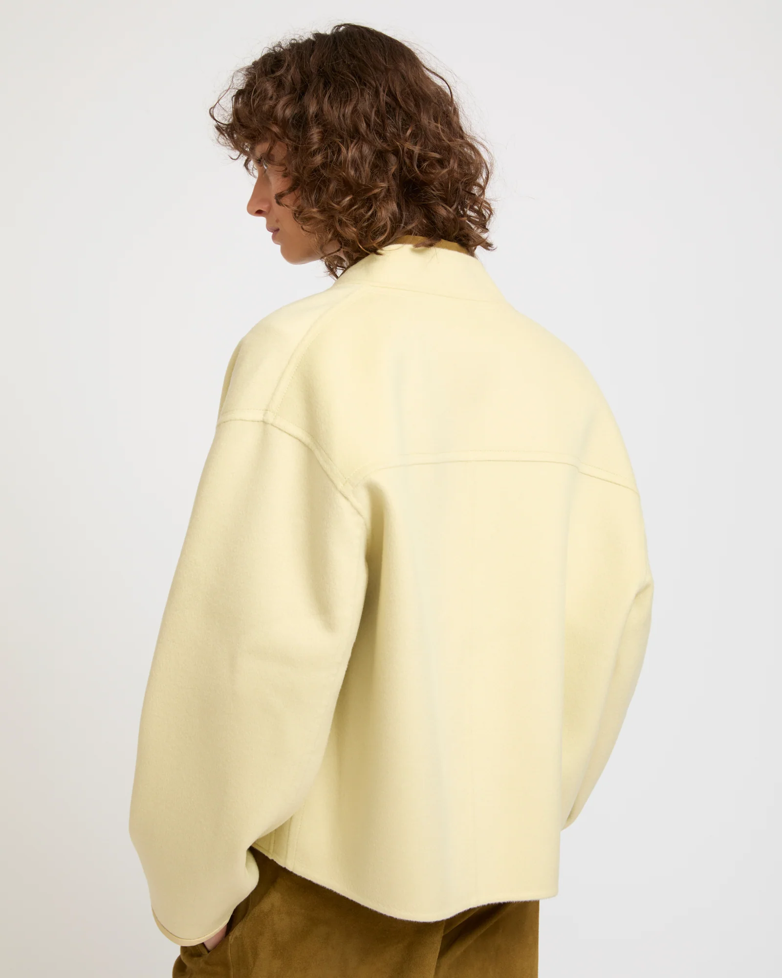 Veste teddy en lainage cachemire double face - Image 4